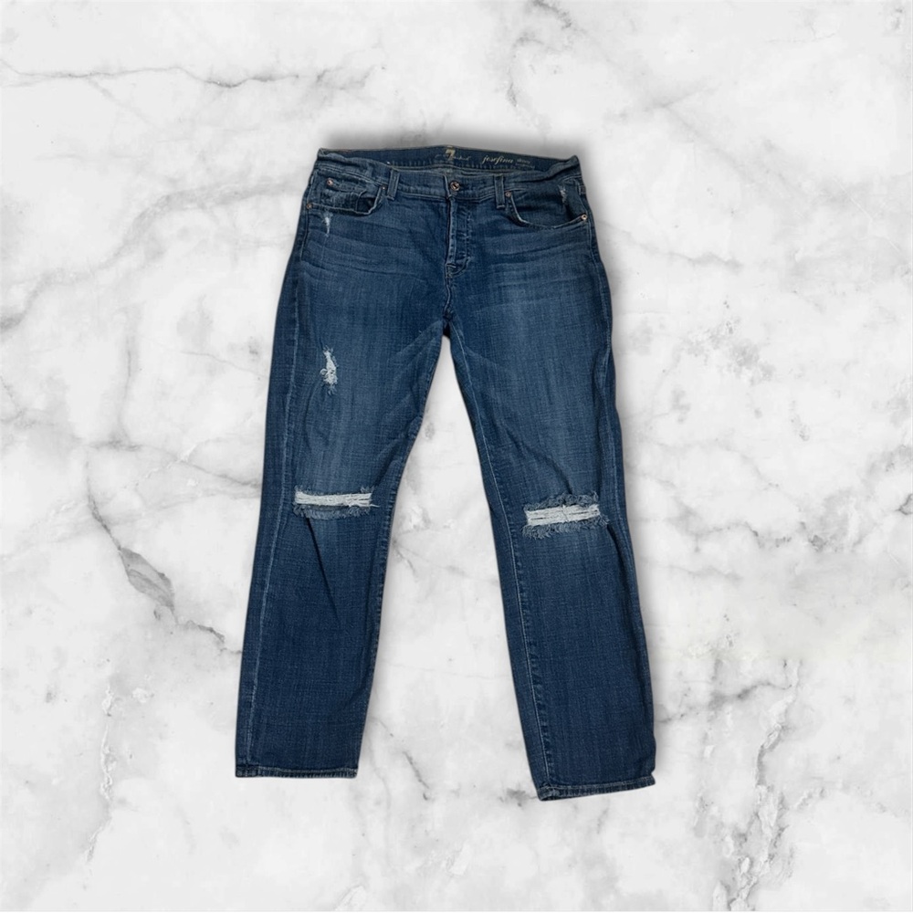 7 for All Man Kind Women's Josefina Blue Jeans size 28